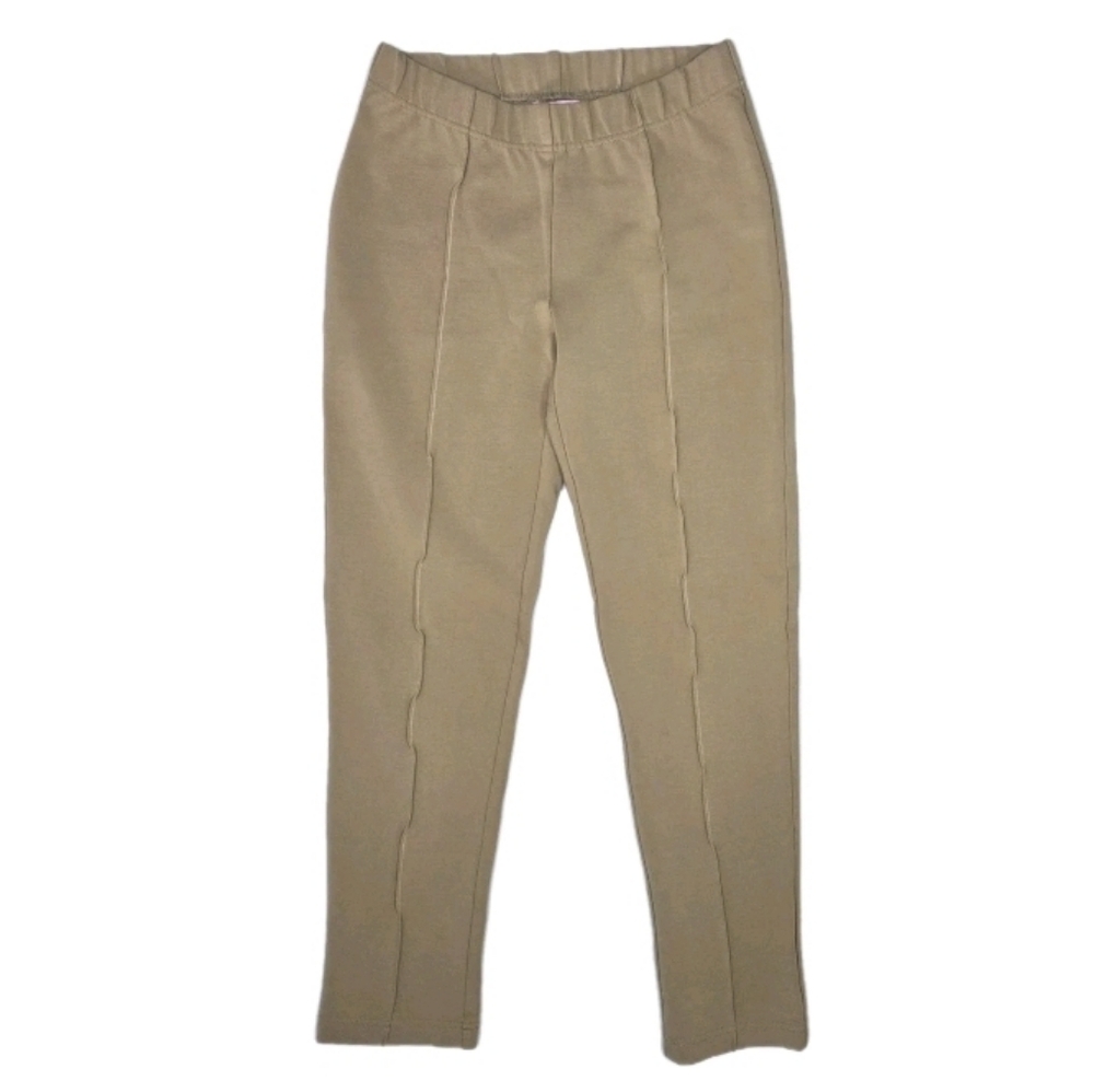 Lilly Pulitzer Womens Ponte Travel Pants Size M Toasted Coconut Pintuck Seam